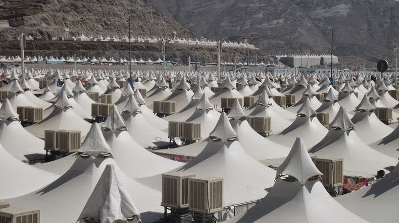 Tents in Mina and Arafat